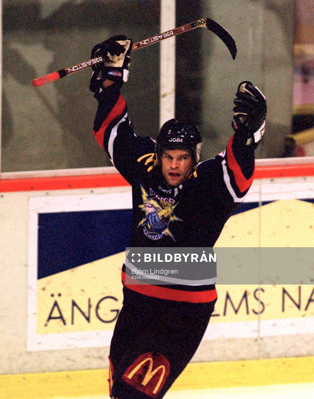 Ishockey, Mikael Bjerdahl, Halmstads Hammers, jubel