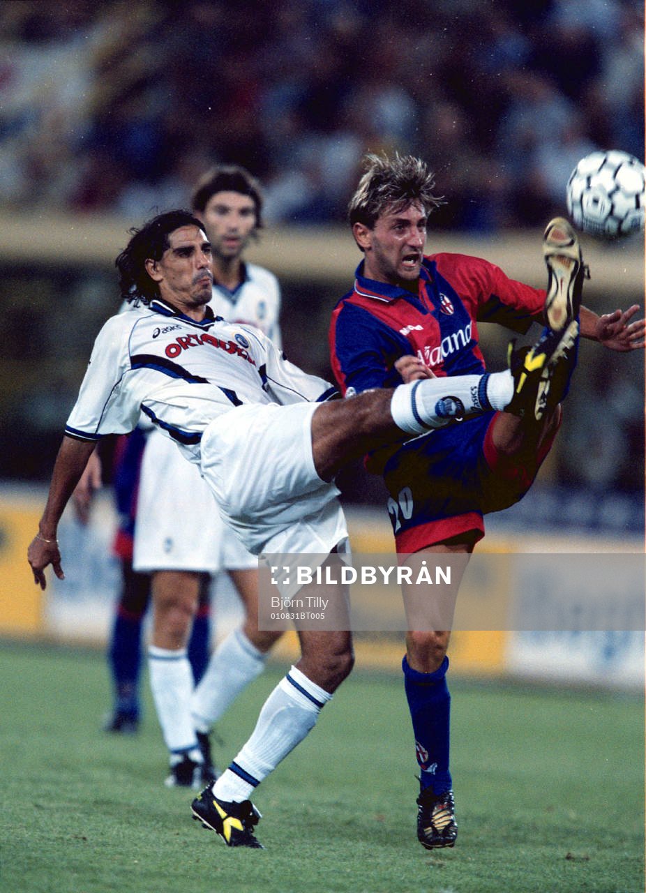 Fotboll, italiensk, Bologna - Atalanta. NN, Atalanta och