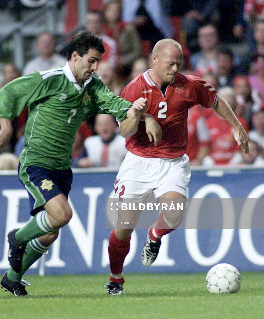   Stig Tofting, Danmark och Keith Gillespie, Nordirland.