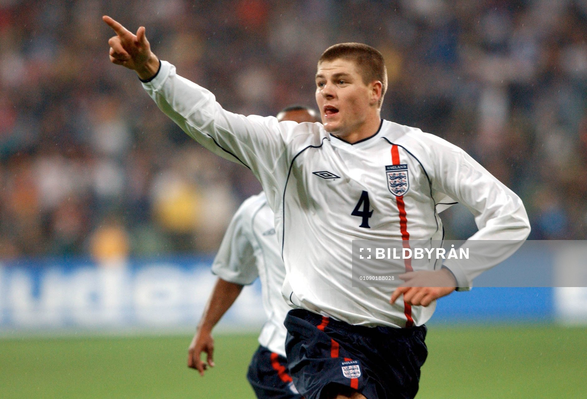 Fotboll, Steven Gerrard, England, jubel