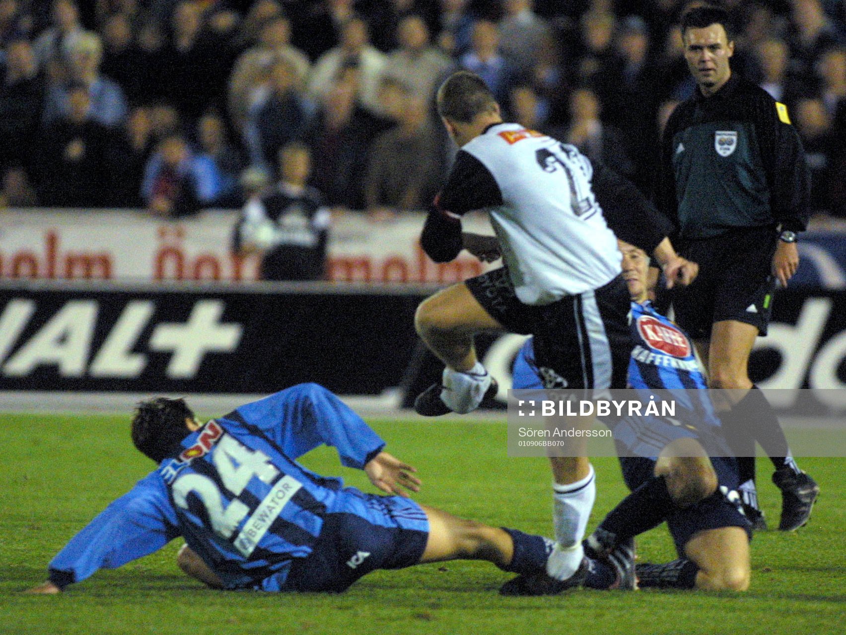 Babis Stefanidis och ?, Djurgården och Per Gawelin, Örebro