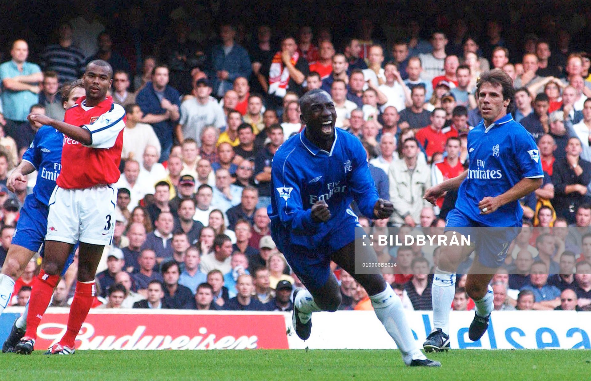 Jimmy Floyd Hasselbaink, Chelsea, jubel