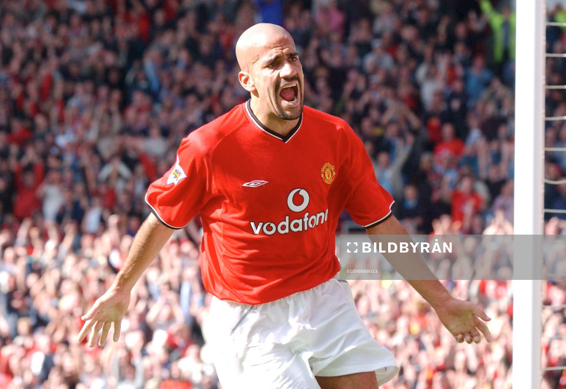  Juan Veron, Manchester United, jubel