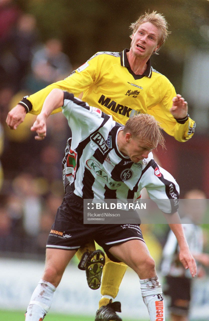 Simon Sjöfors, Mjällby attackerar Per Vig, Landskrona