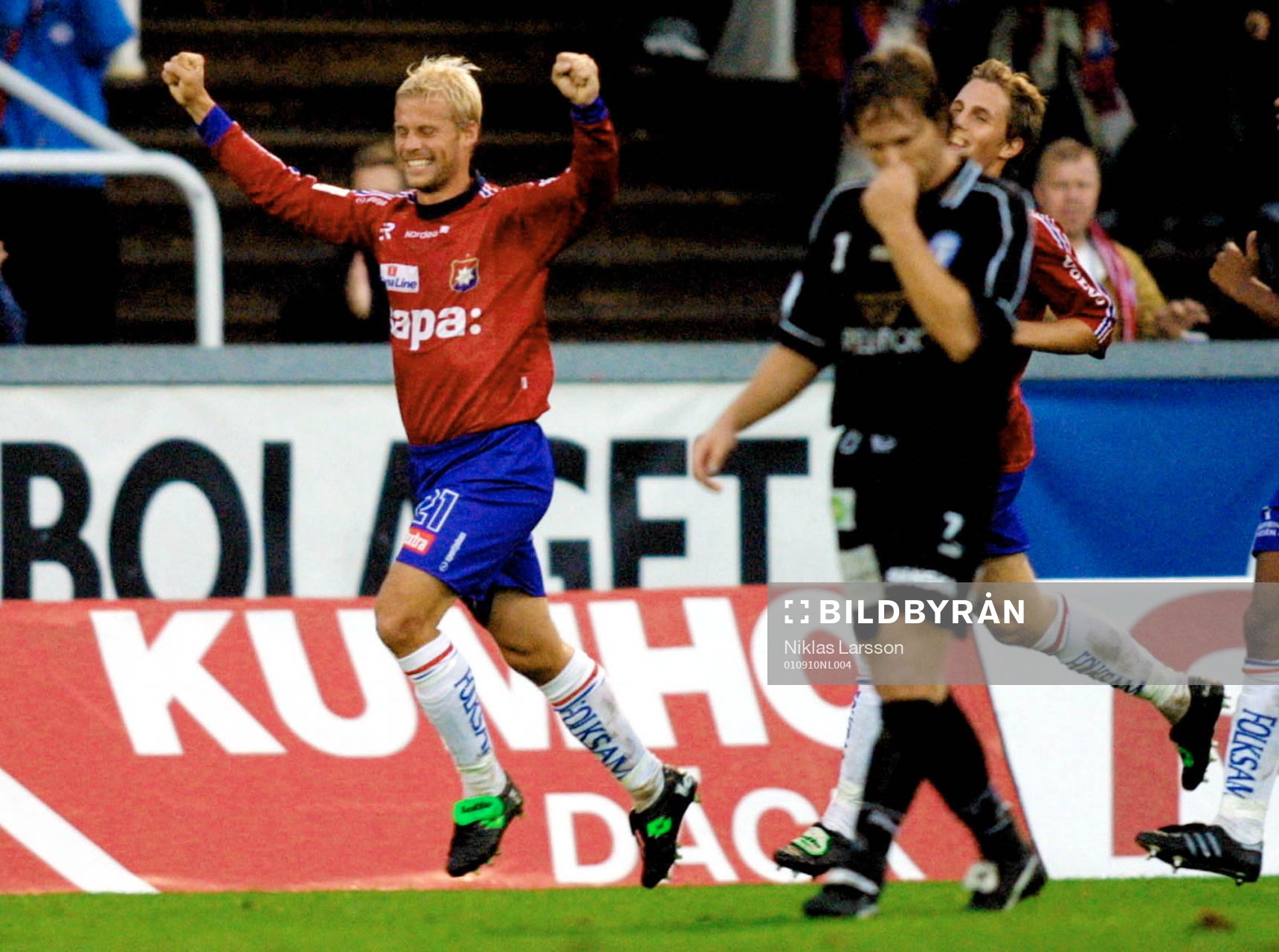 Johan Anegrund, Örgryte jubel och Jens Svensson,
