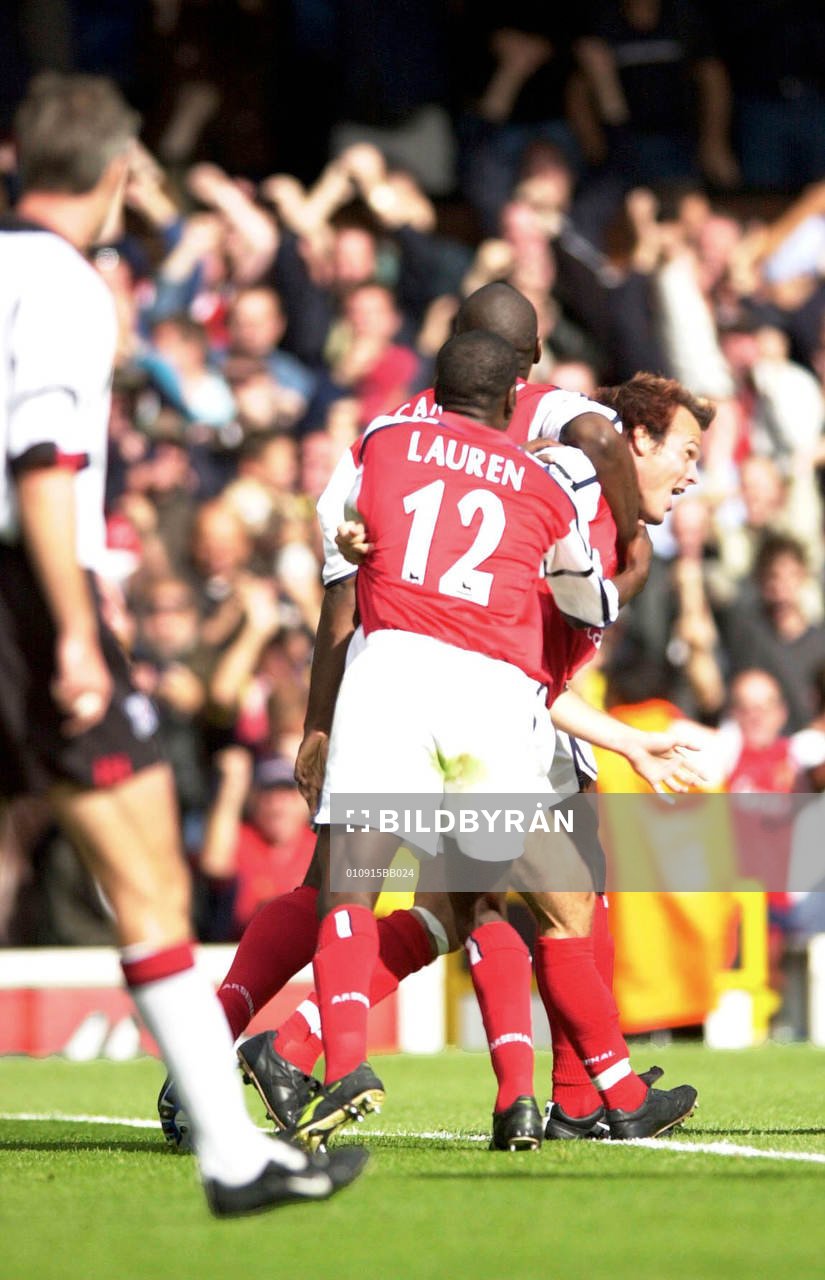  Fredrik Ljungberg, Arsenal jubel