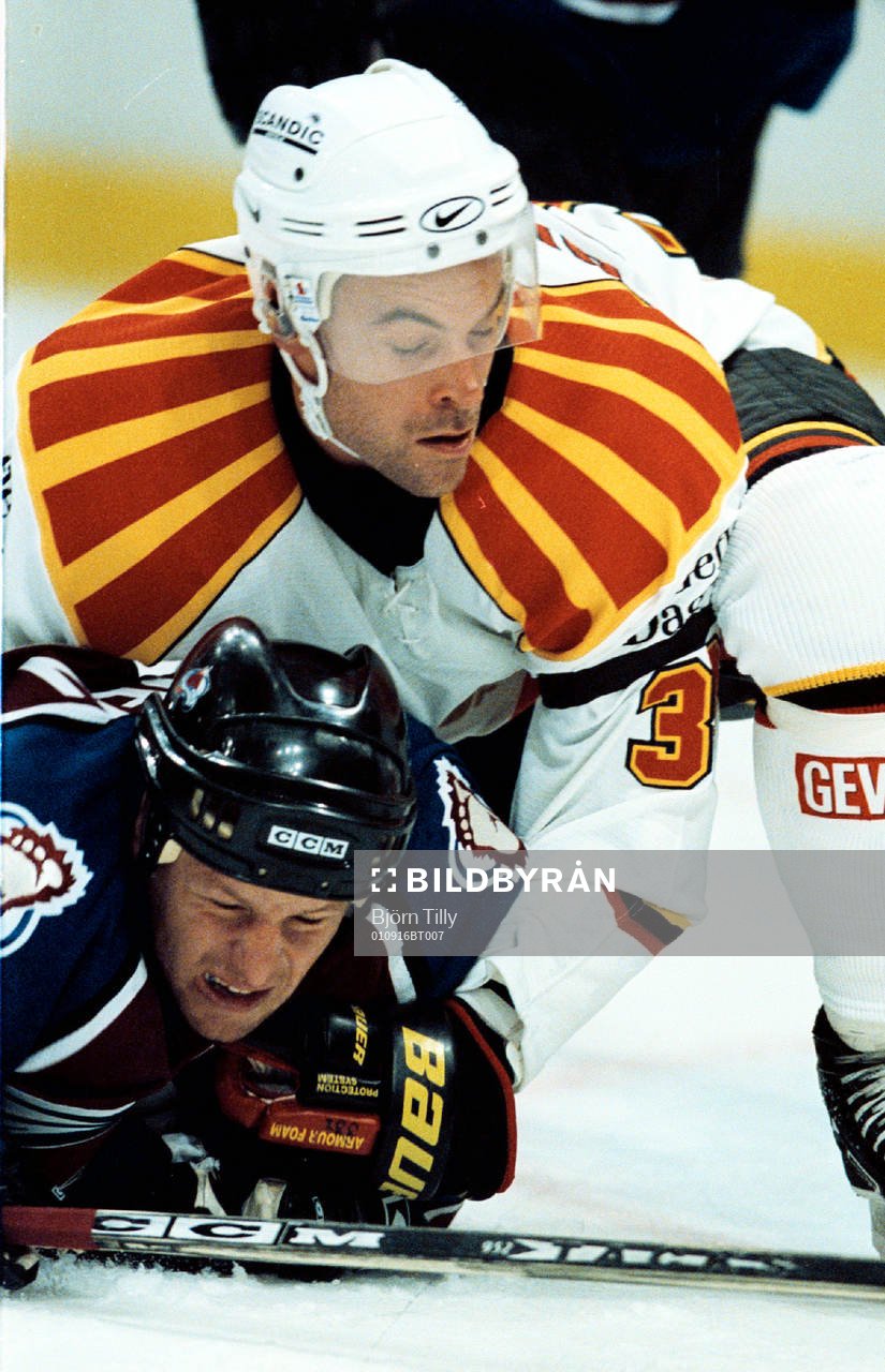 Ishockey, NHL Challenge, Brynäs - Colorado. Shjon Podein,
