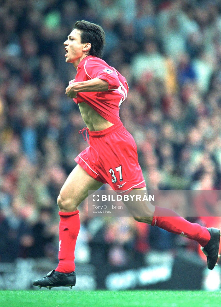 Fotboll, engelsk, Jari Litmanen, Liverpool, jubel