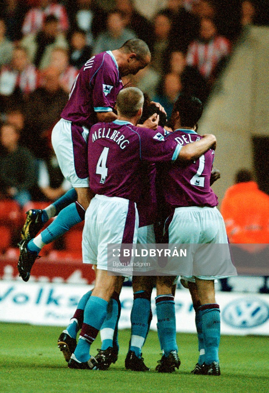 Fotboll, Premier League, Aston Villa, Jubel