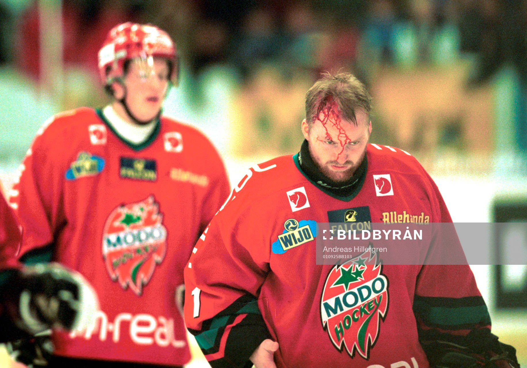 Ishockey, Tobias Lundström, modo, blod, skada