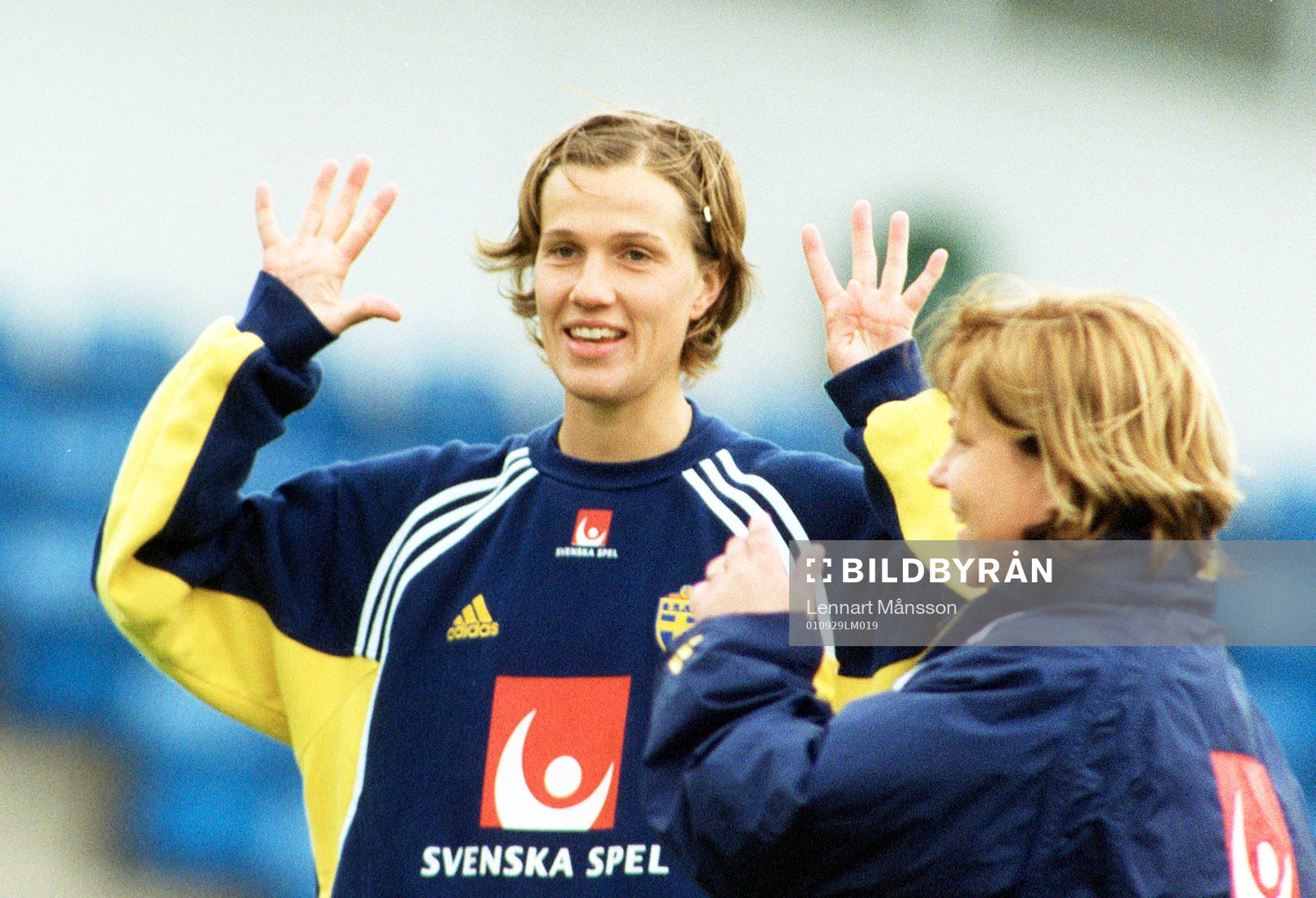 Fotboll, Malin andersson och Marika Domanski-Lyfors (Marika