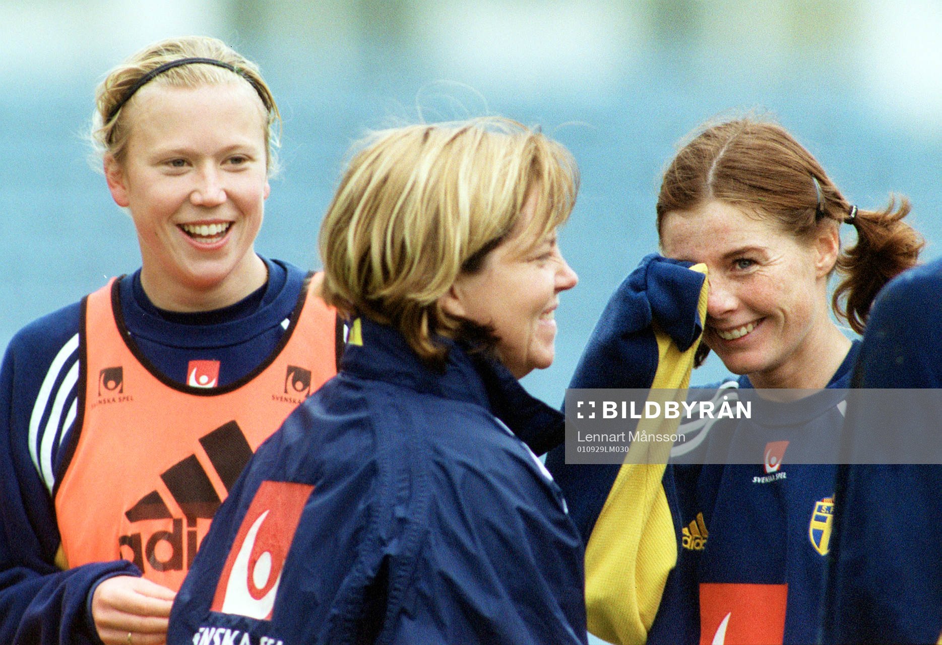 Fotboll, Sara Larsson, Marika Domanski-Lyfors (Marika