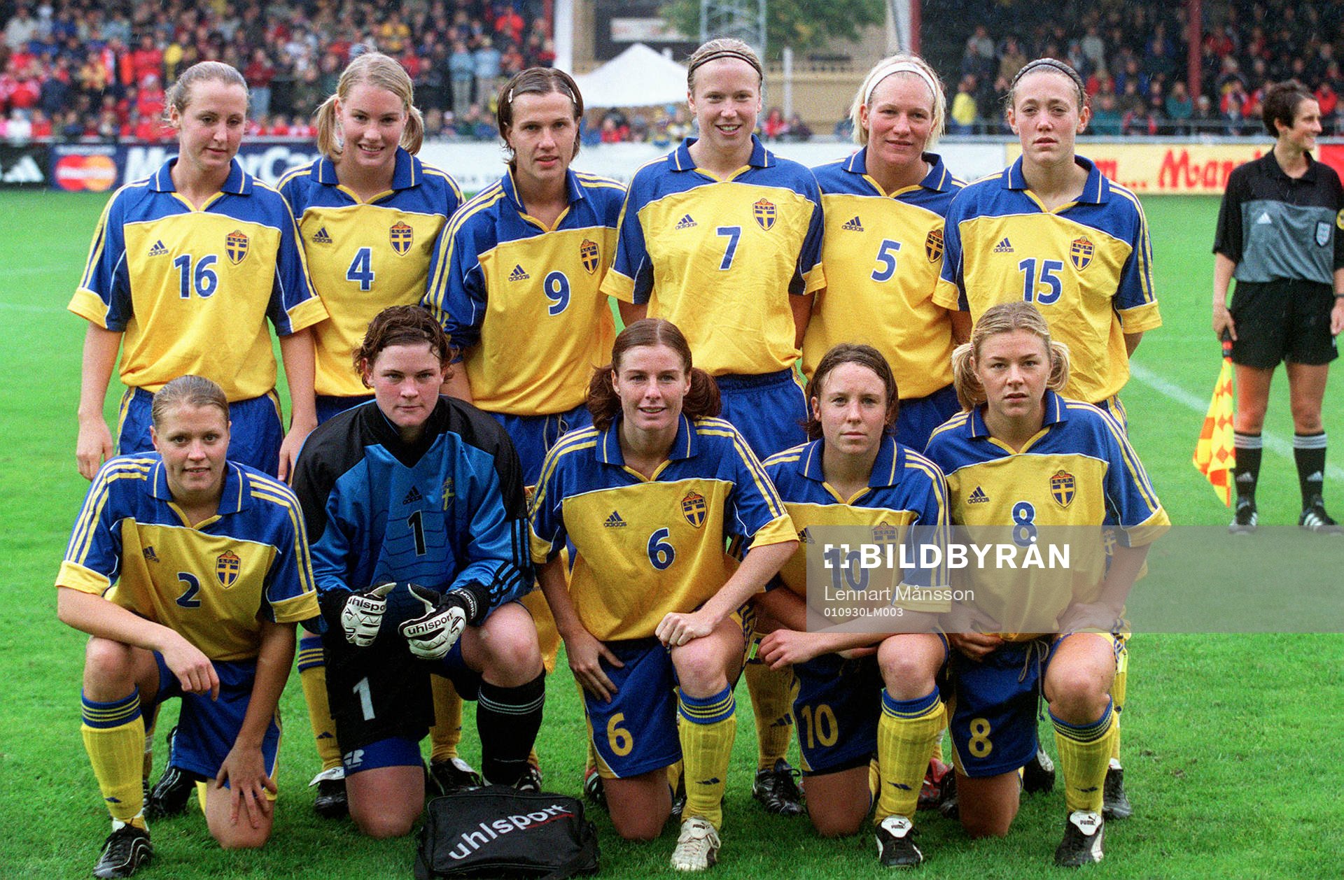 Lagbild, Sverige : Therese Lundin, Hanna Marklund, Malin