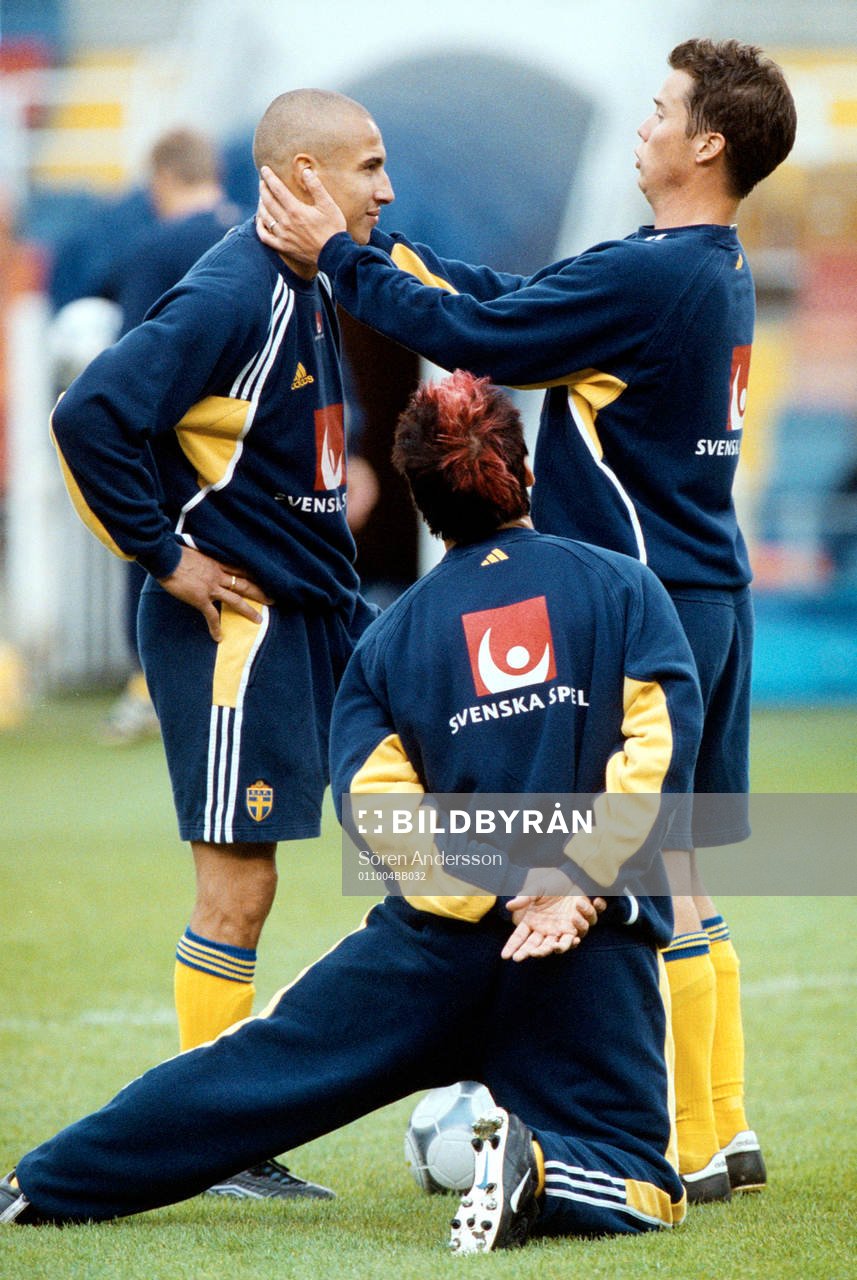 Henrik Larsson, Daniel Andersson och Fredrik Ljungberg