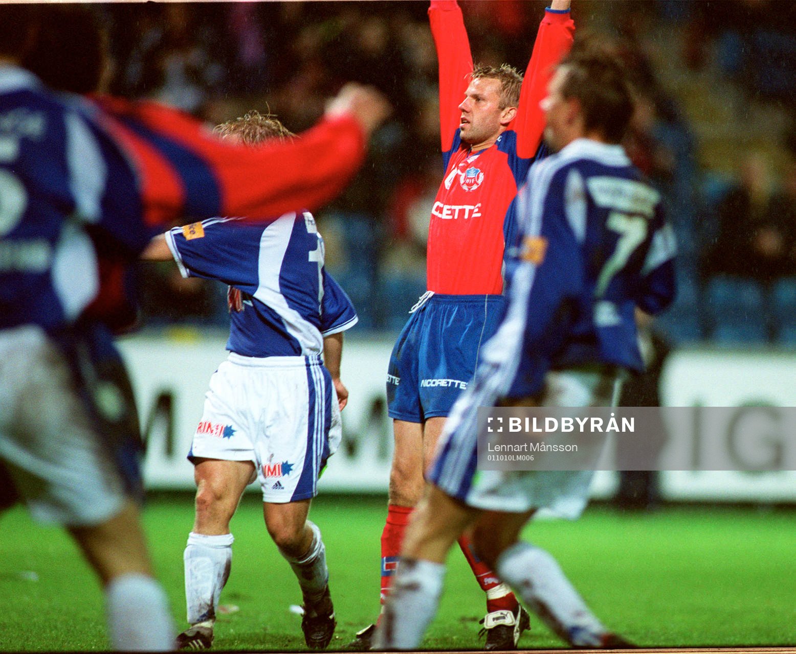 1-0, Hans Eklund jublar över det viktiga segermålet