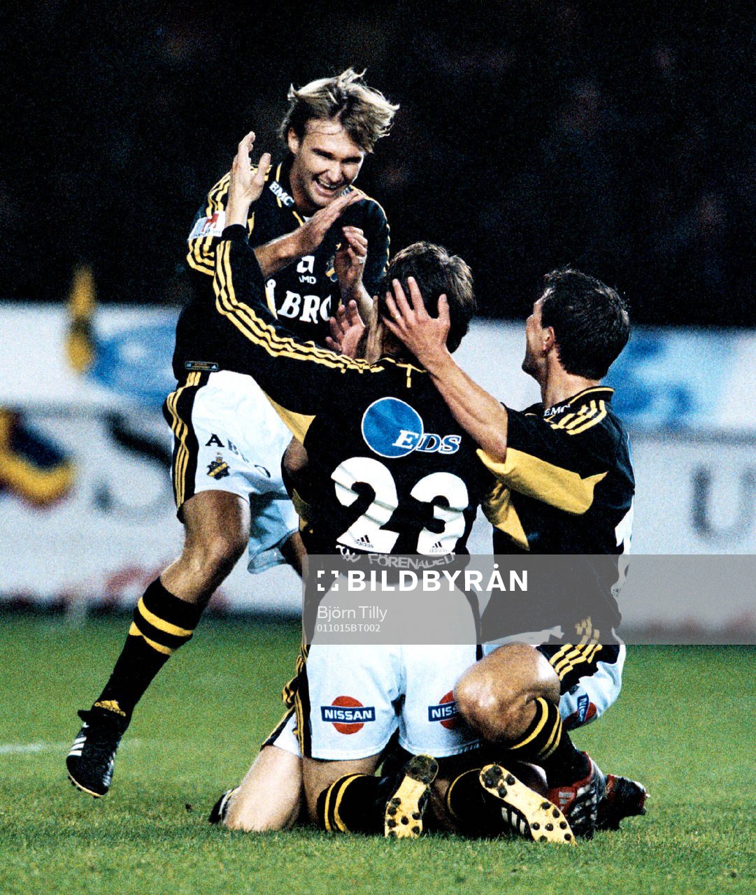 Fotboll, Allsvenskan, AIK - Hammarby. Andreas Andersson och