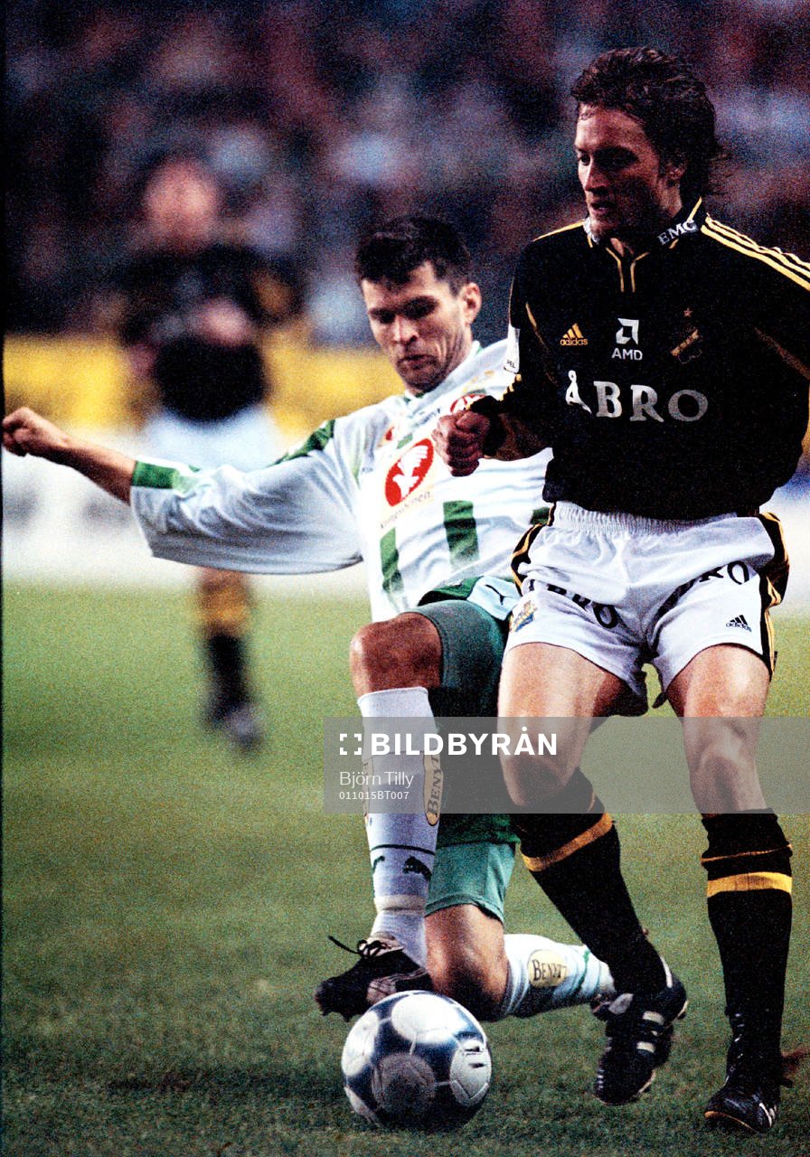 Fotboll, Allsvenskan, AIK - Hammarby. Trym Bergman,