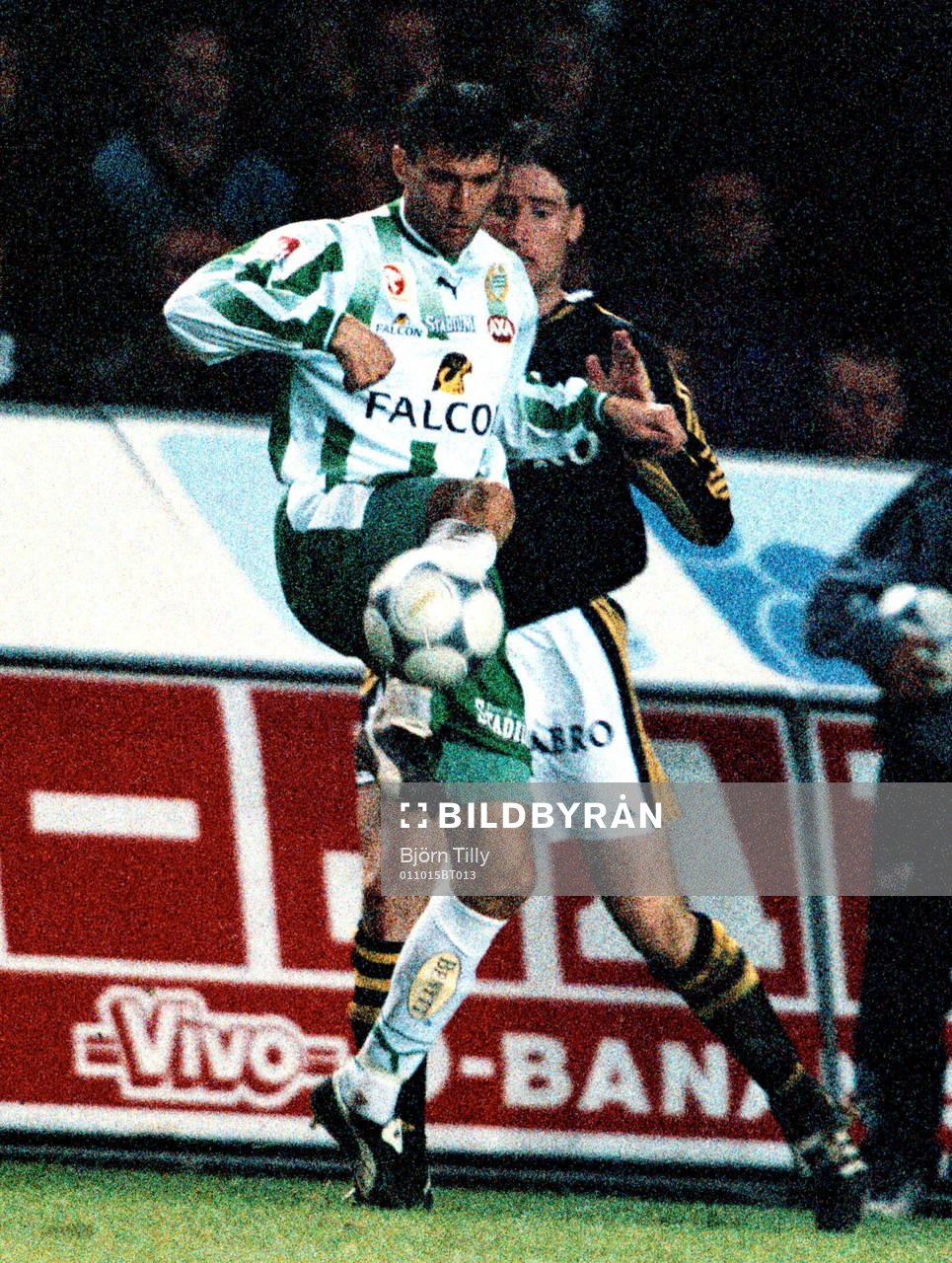 Fotboll, Allsvenskan, AIK - Hammarby. Trym Bergman, Hammarby
