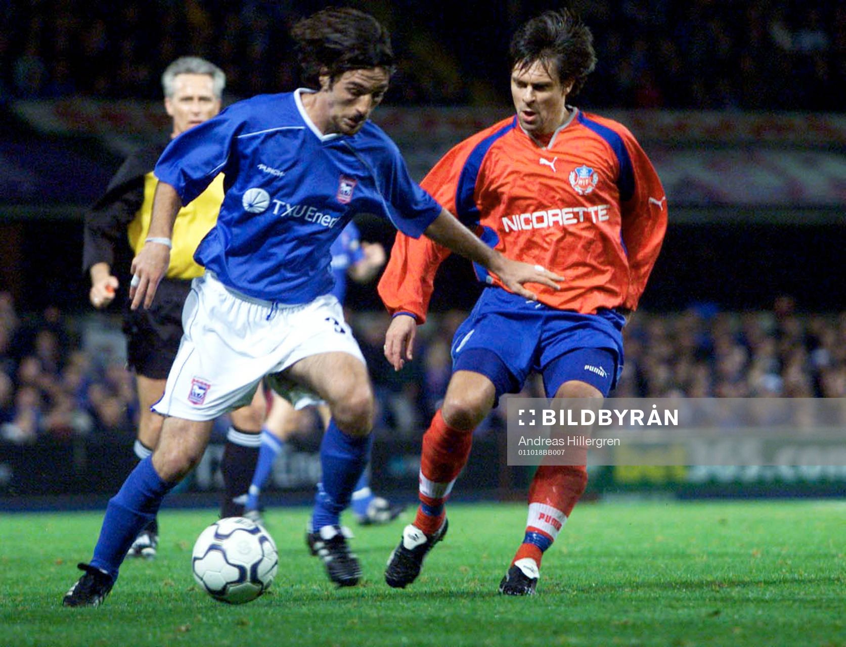  Jamie Clapham, Ipswich och Lars Bakkerud, Helsingborg.