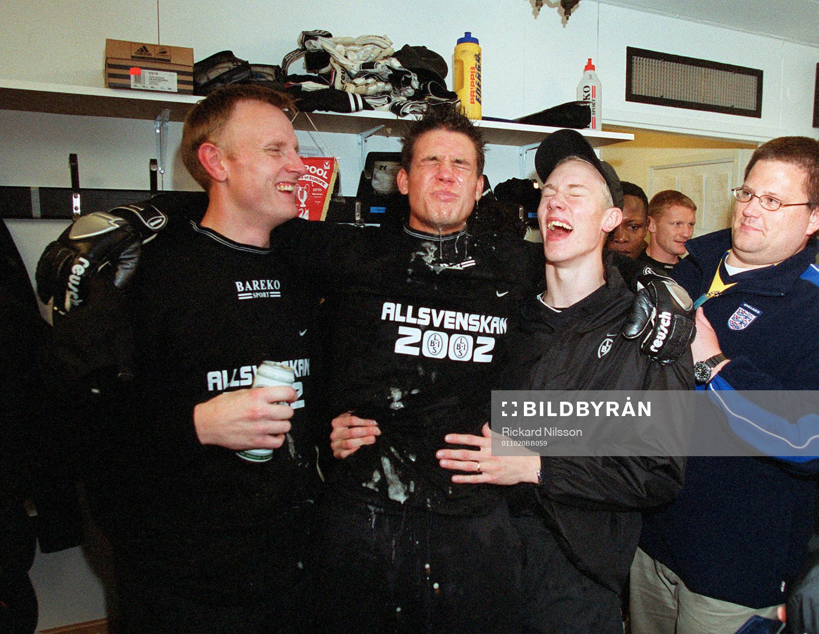 Klara för allsvenskan! Fr vänster, Mats Svensson, Danijel
