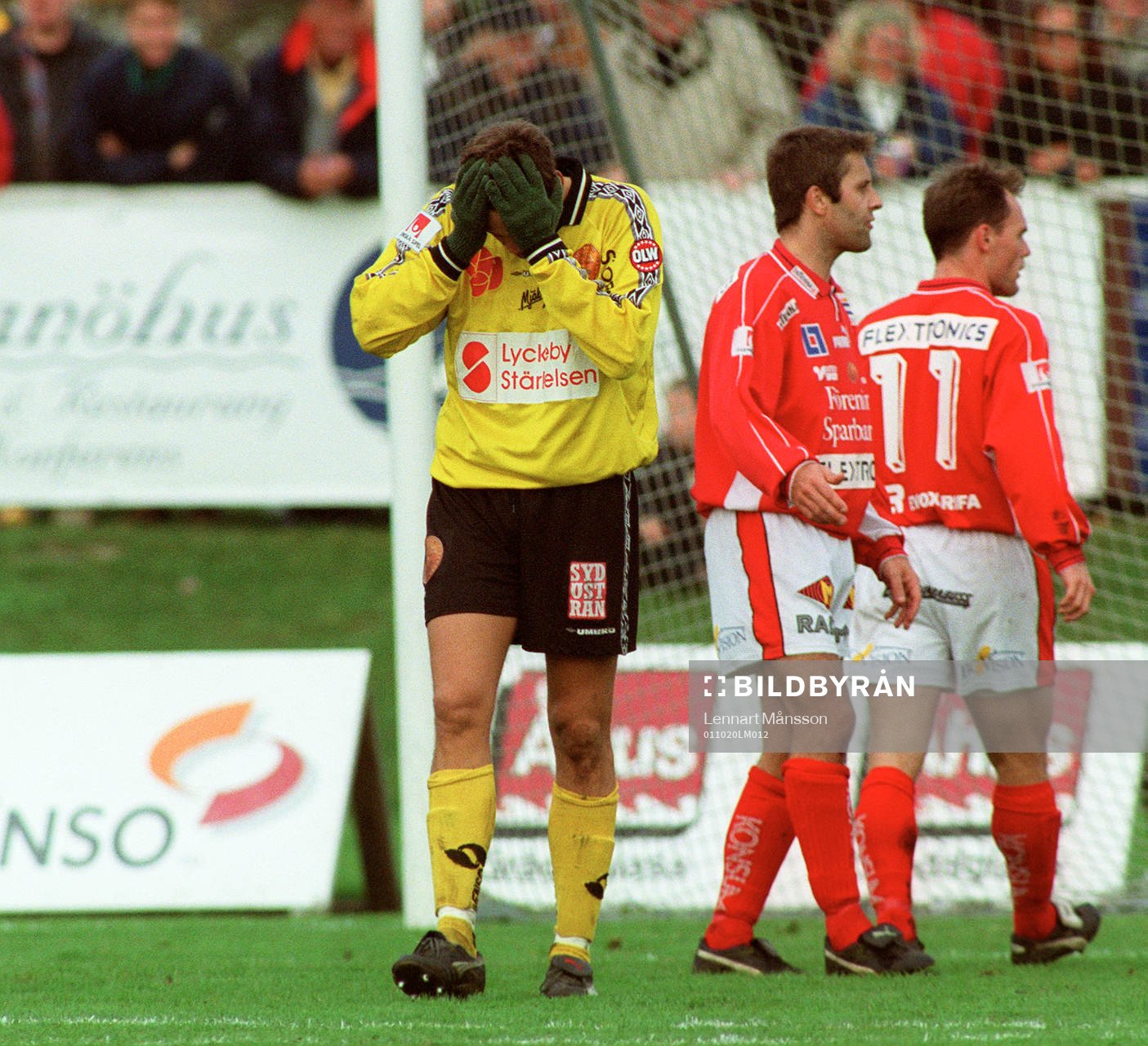 Fotboll, superettan, Mjällby - Kalmar. Marcus Ringberg,