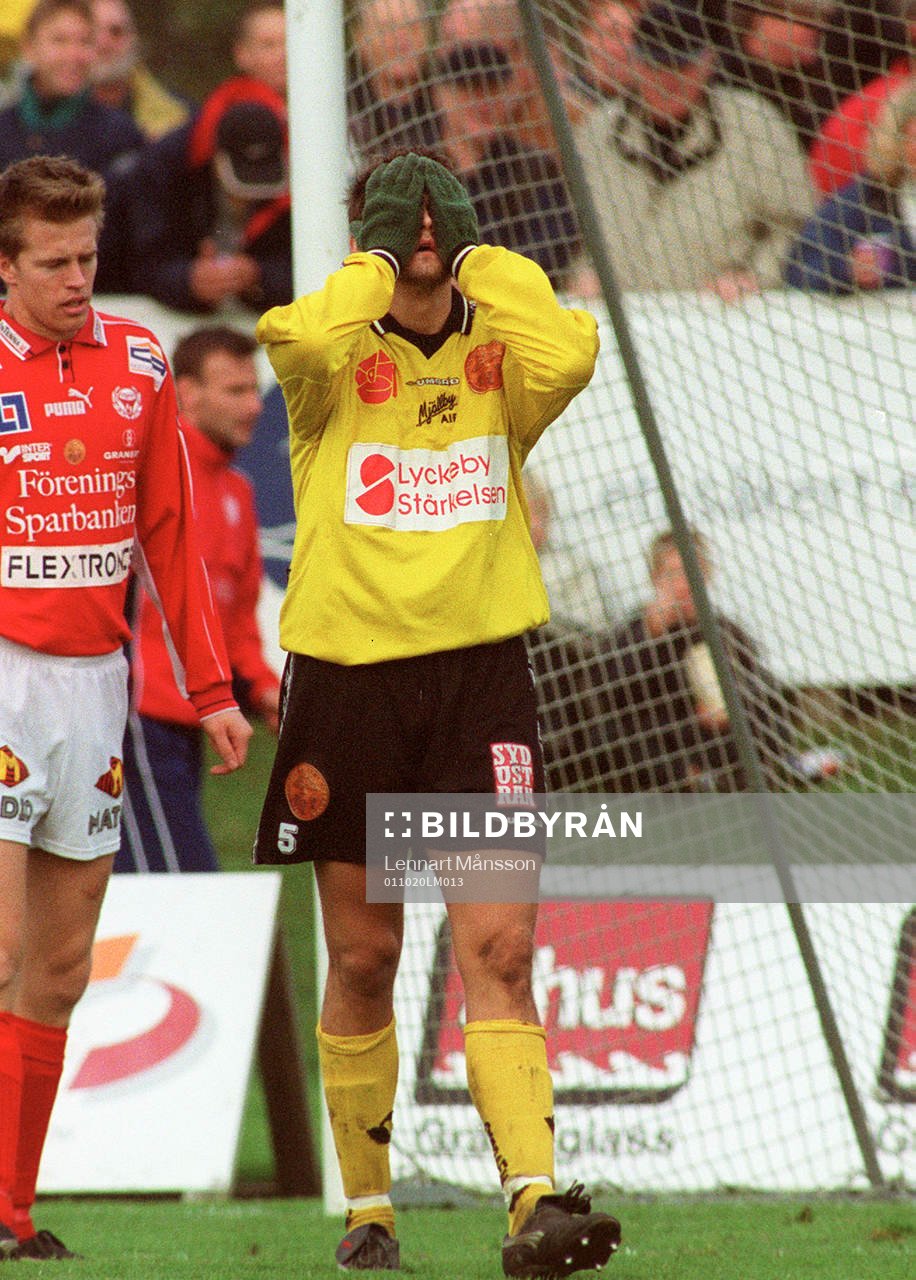 Fotboll, superettan, Mjällby - Kalmar. Marcus Ringberg,