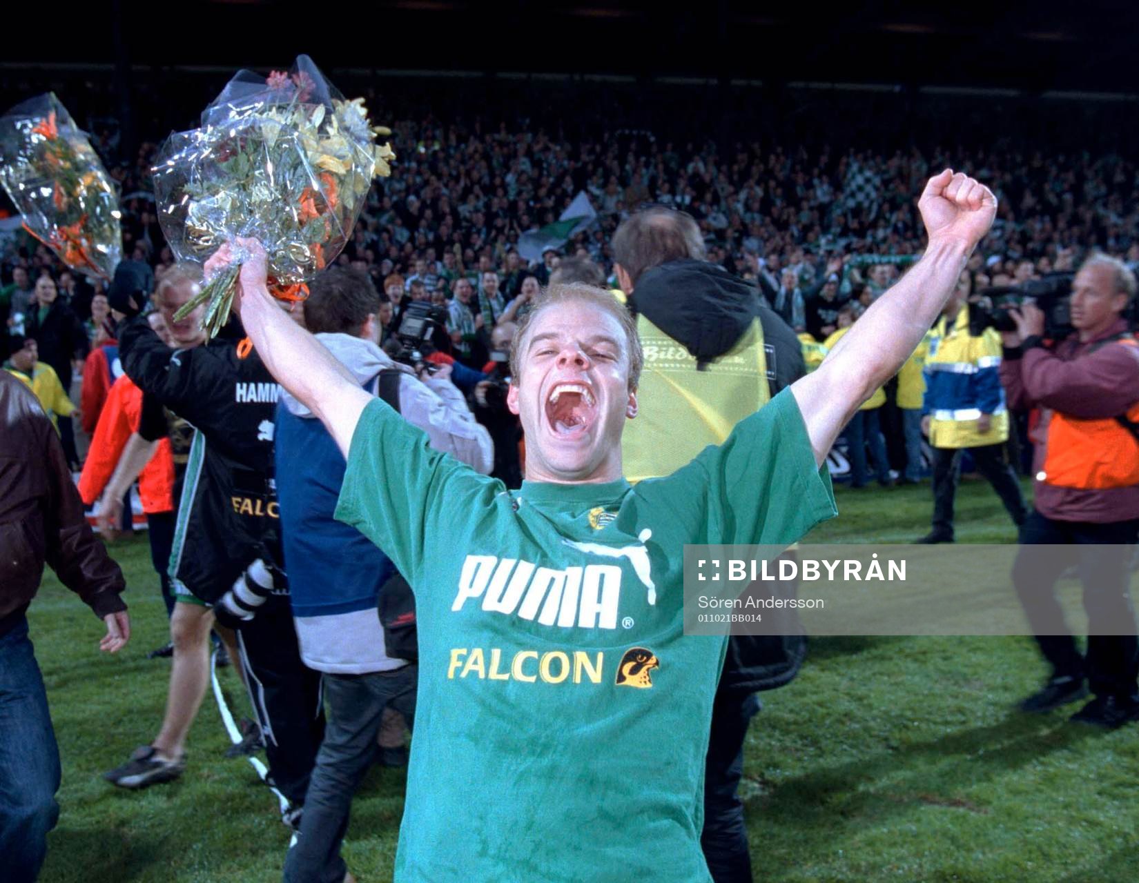 Hammarby vann SM-guld. Andreas Hermansson