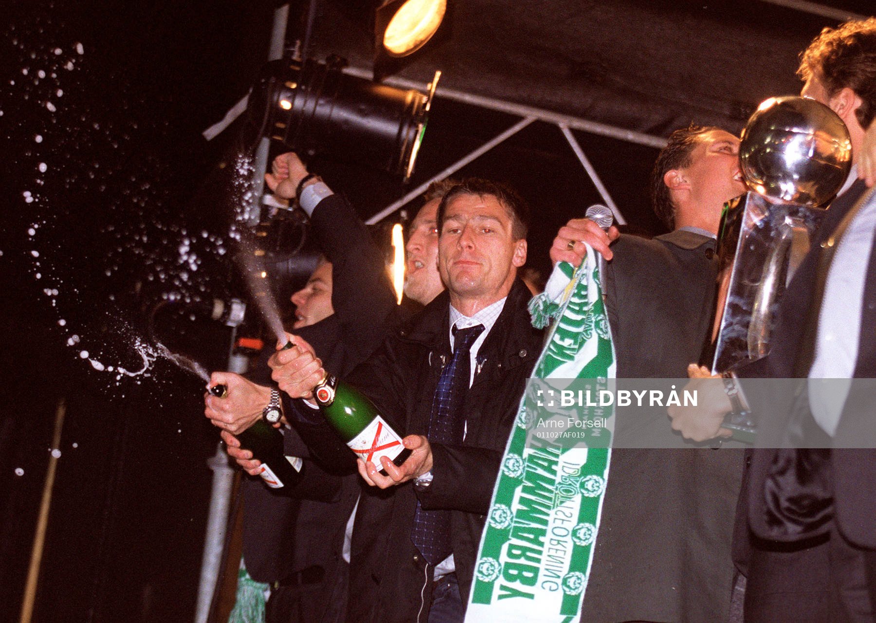 Fotboll Hammarby firar SM-guldet…