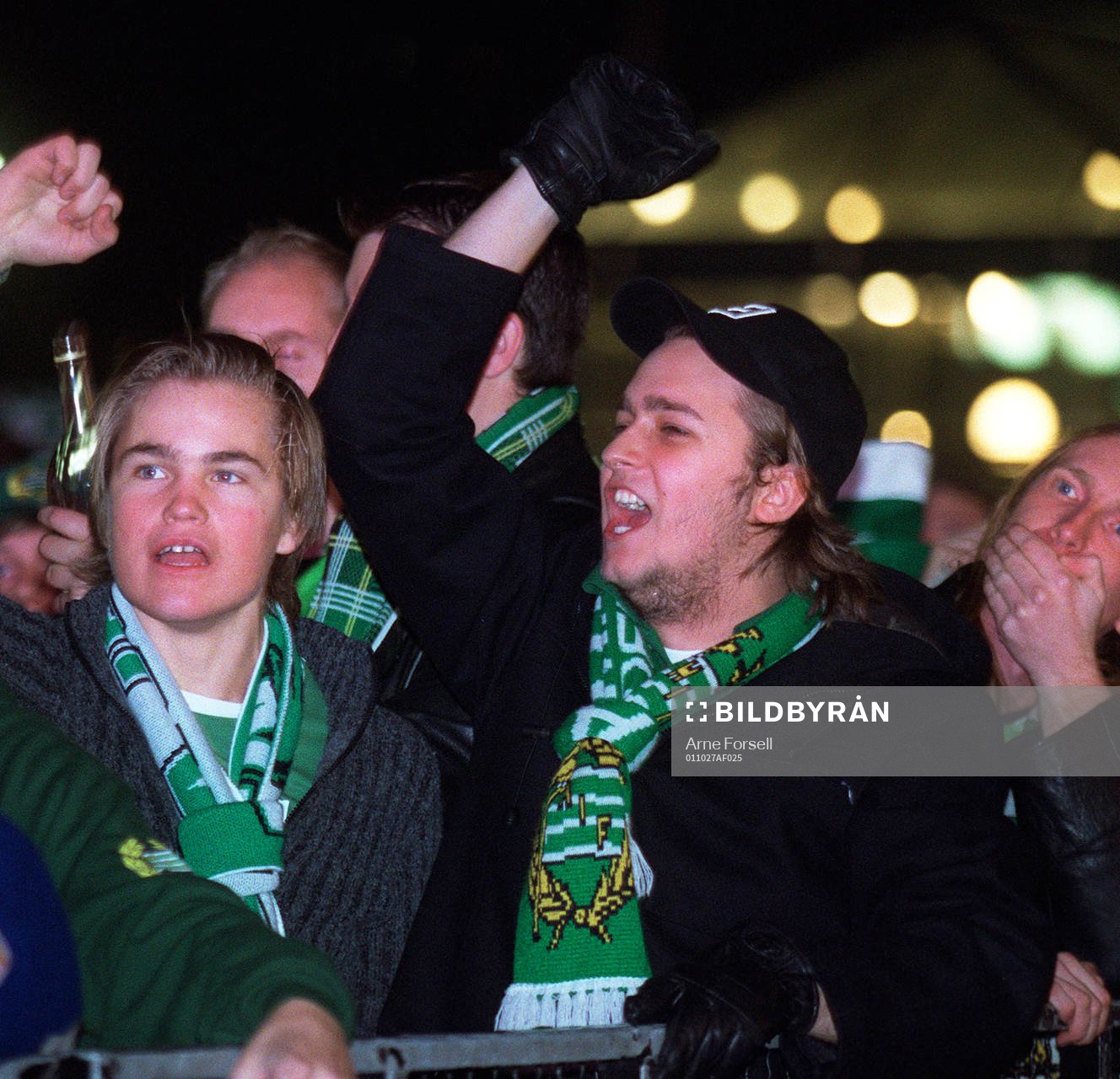 Supporter firar SM-guldet…