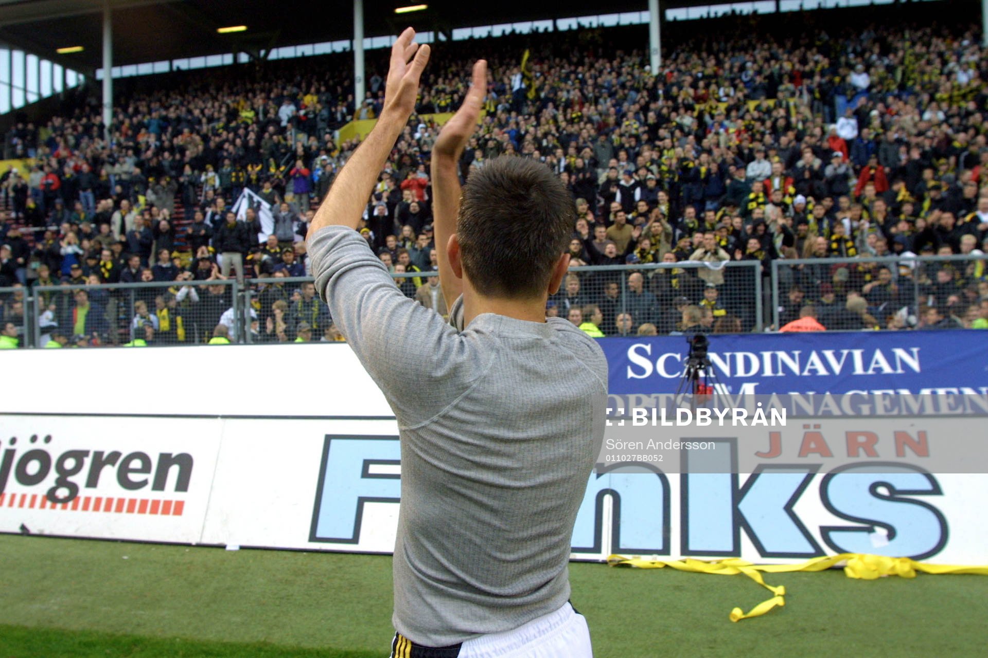 Nebojsa Novakovic och supporter, AIK