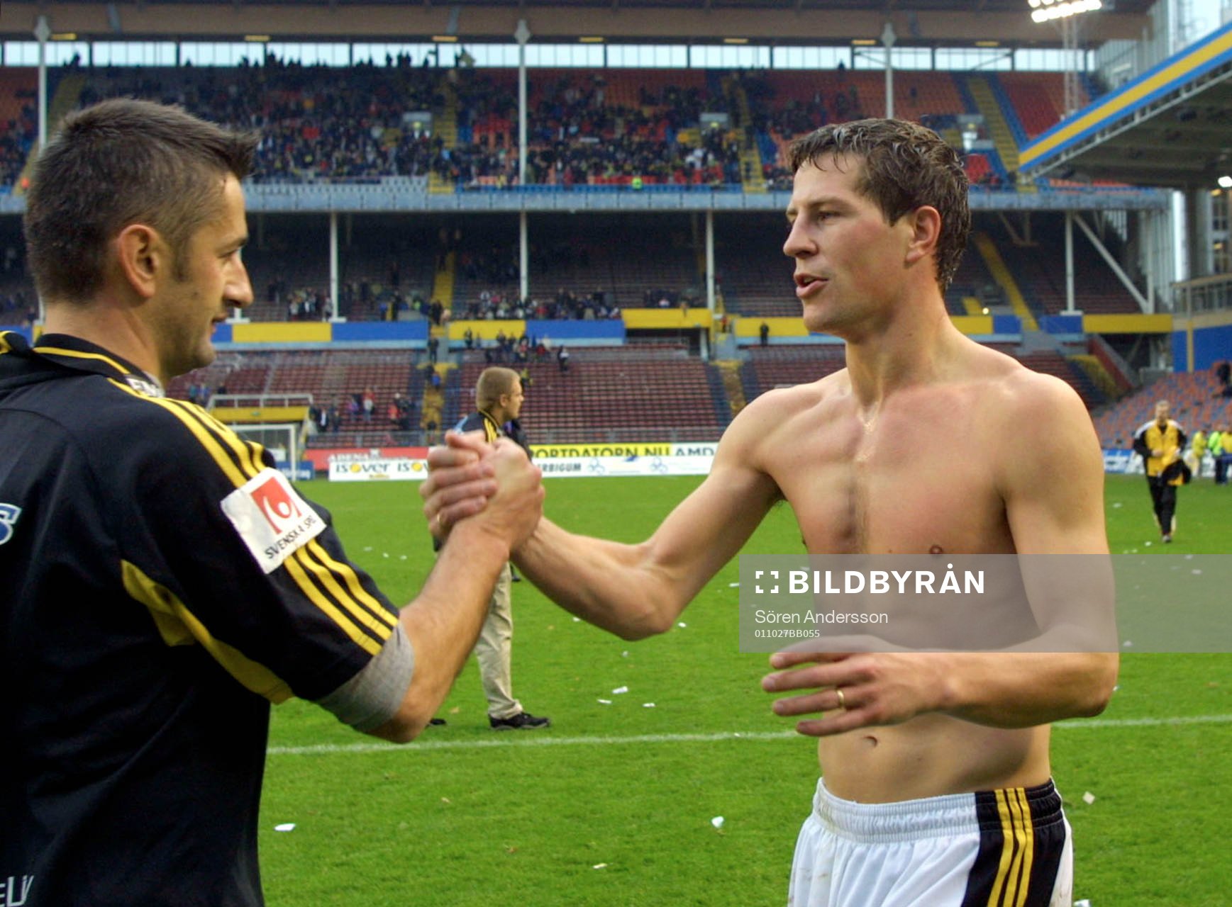 Thomas Lagerlöf och Nebojsa Novakovic, AIK