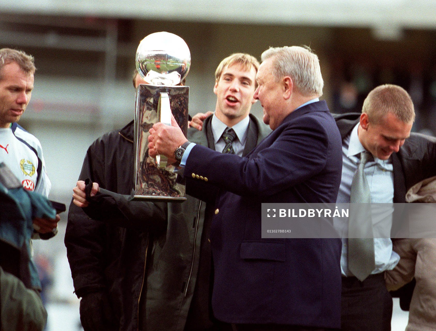 fotboll, Hammarby, SM-guld, Lennart Johanssons pokal.