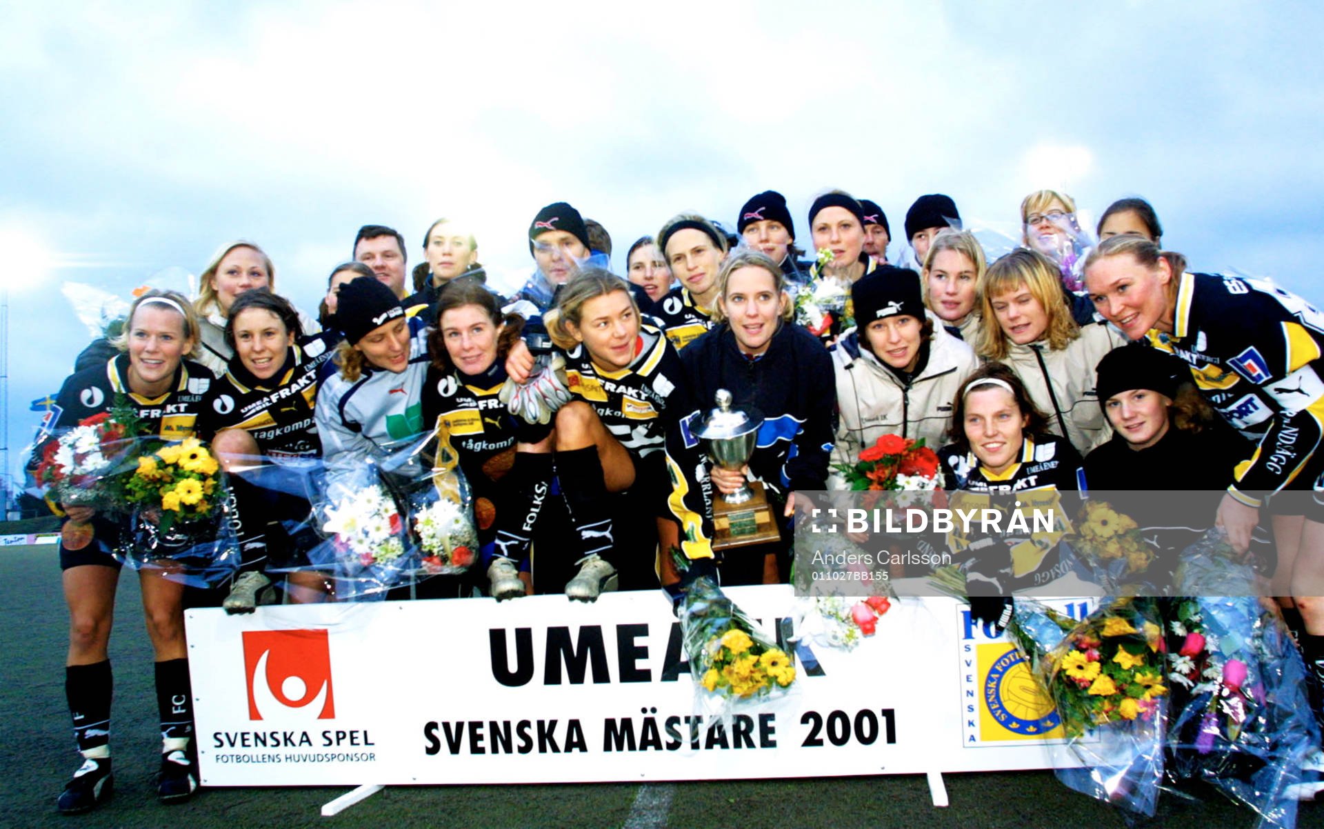 Fotboll, Damallsvenskan Allsvenskan, Dam, Umeå - Mallbacken: Umeå Svenska Mästare