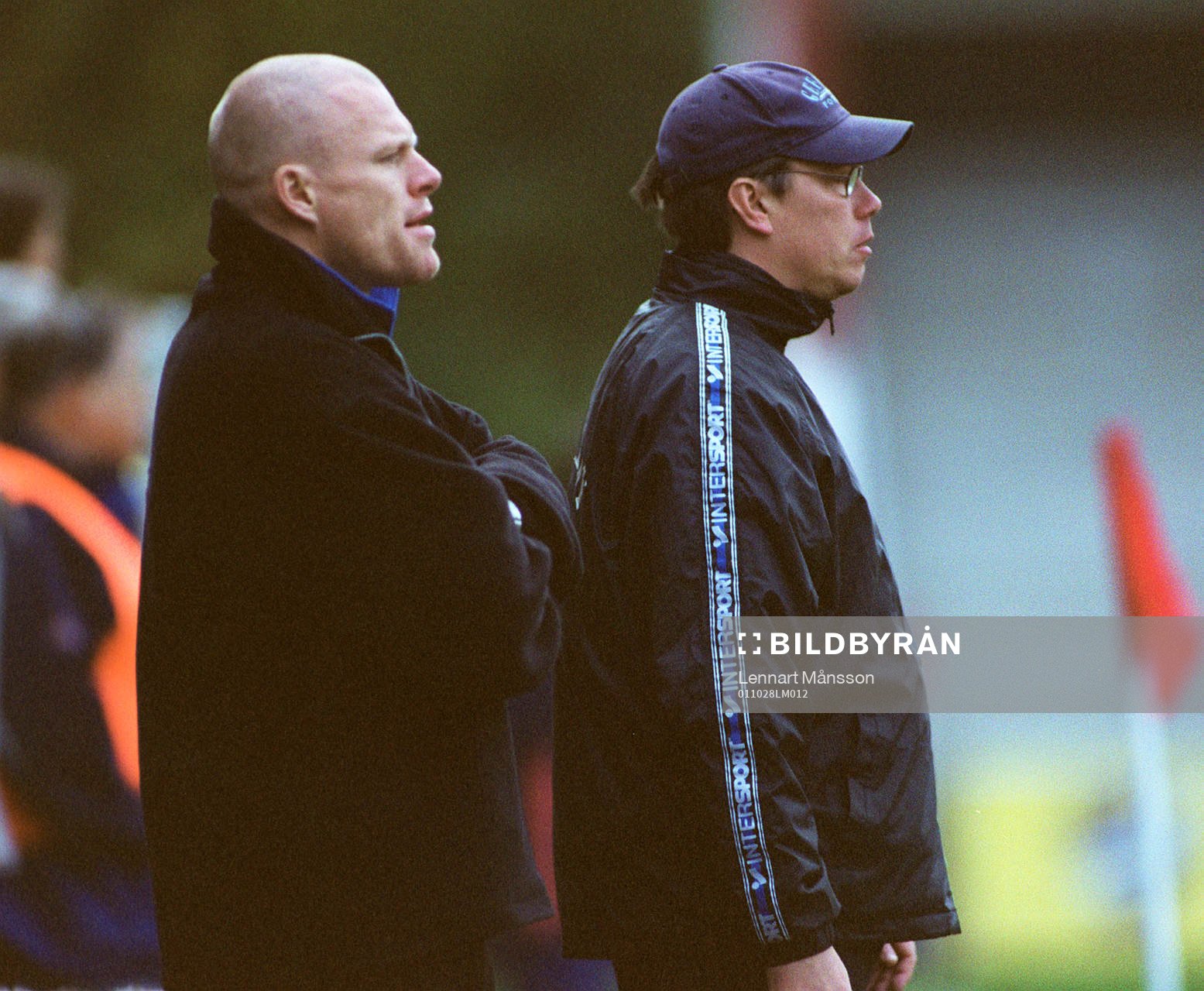 Per Olsson, tränare och Joakim Carlsson, assisterande