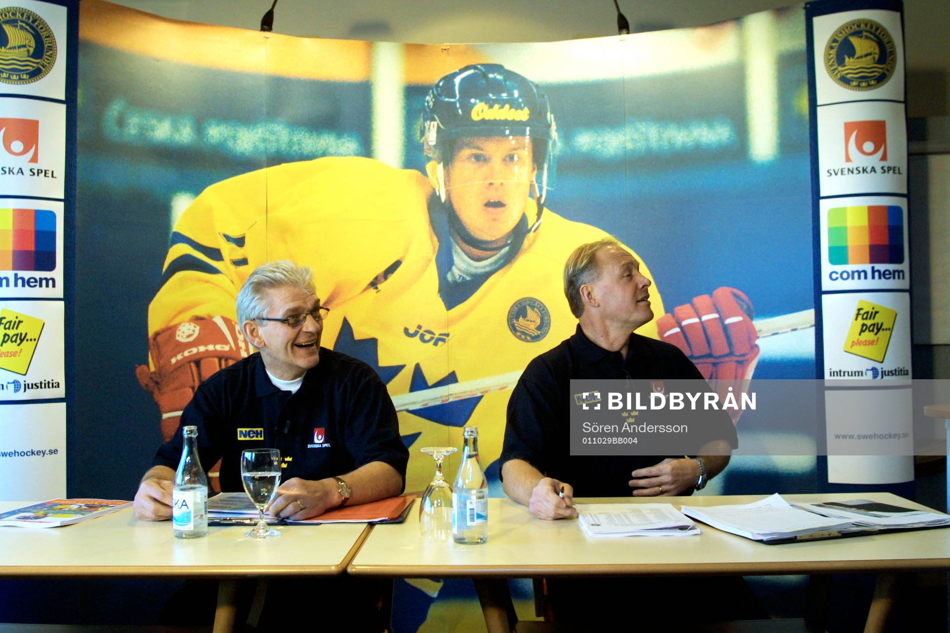 Hardy Nilsson, Förbundskapten och Anders Hedberg, General