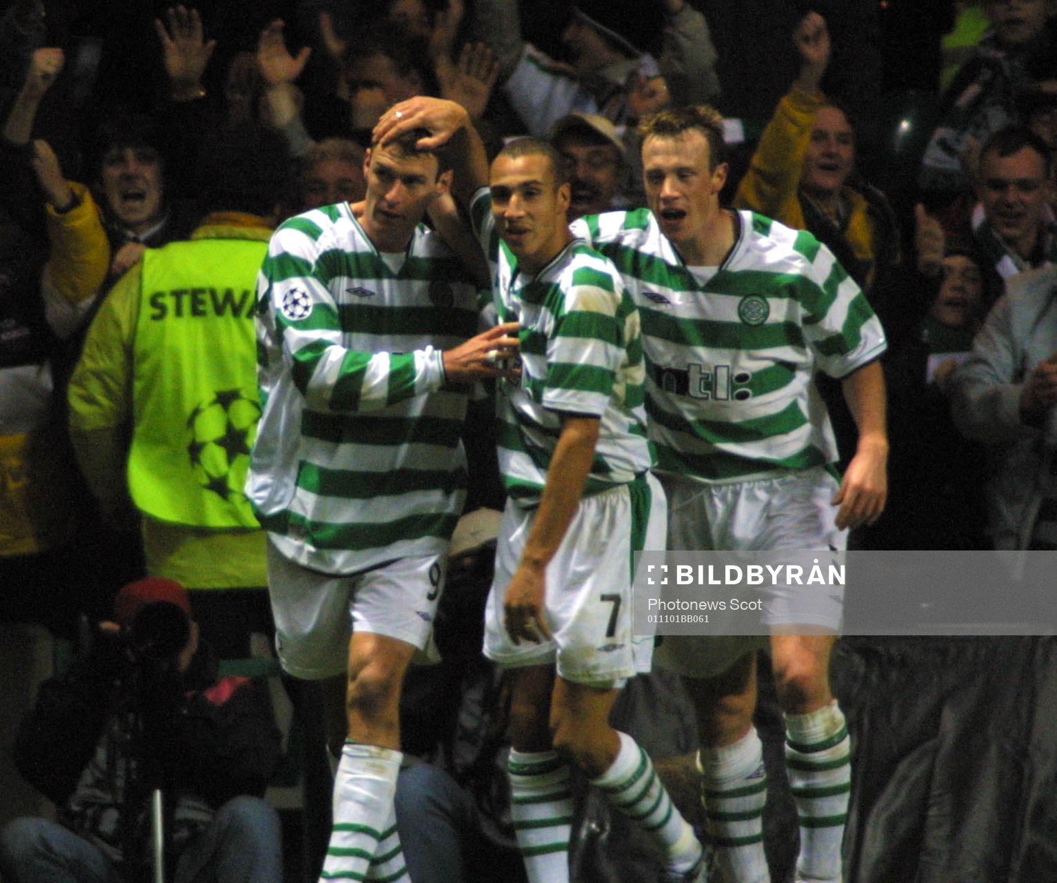  Chris Sutton och Henrik Larsson (Henke Larsson), Celtic