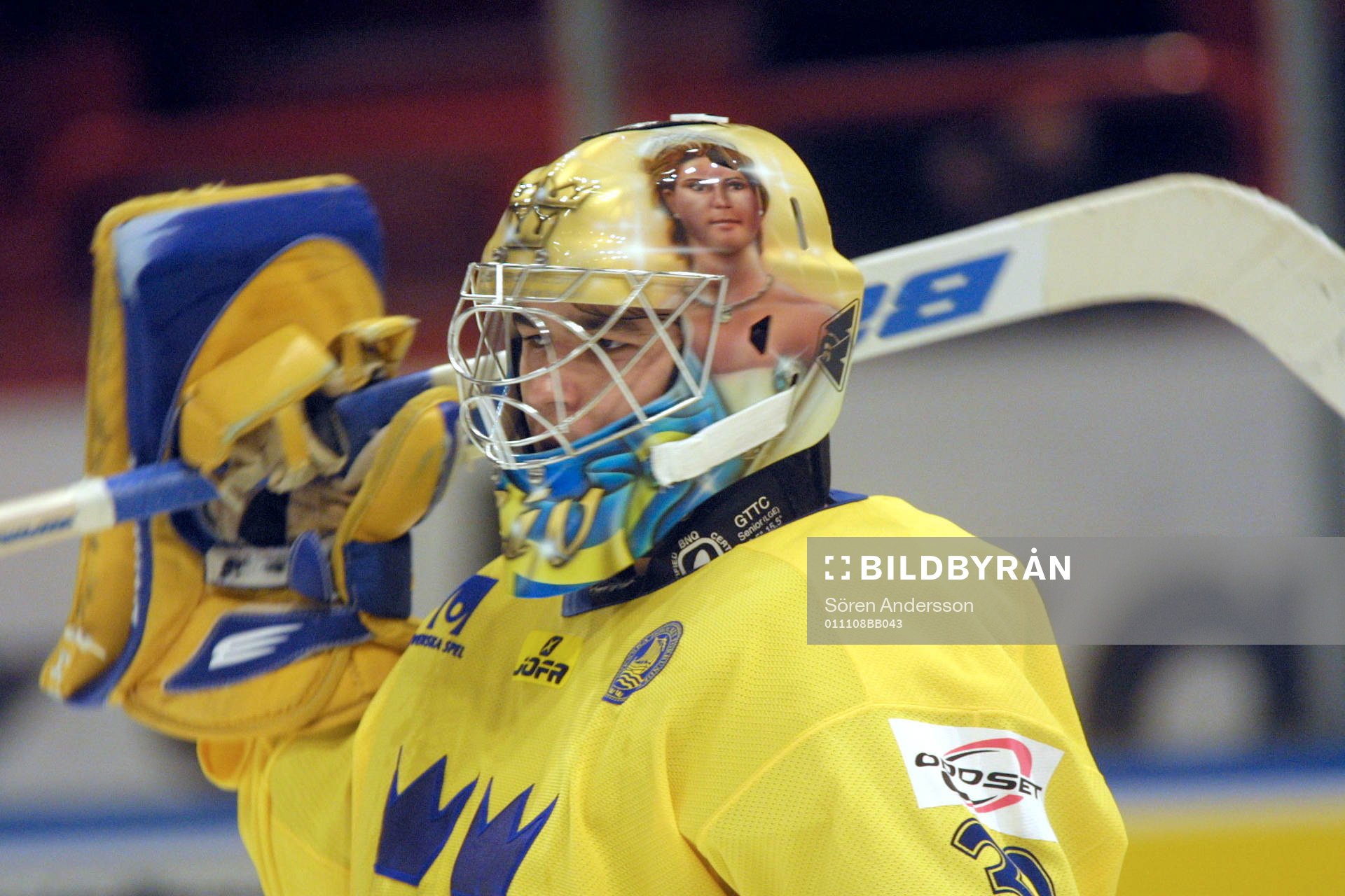 Stefan Liv, Sverige med prinsessan på hjälmen, mask