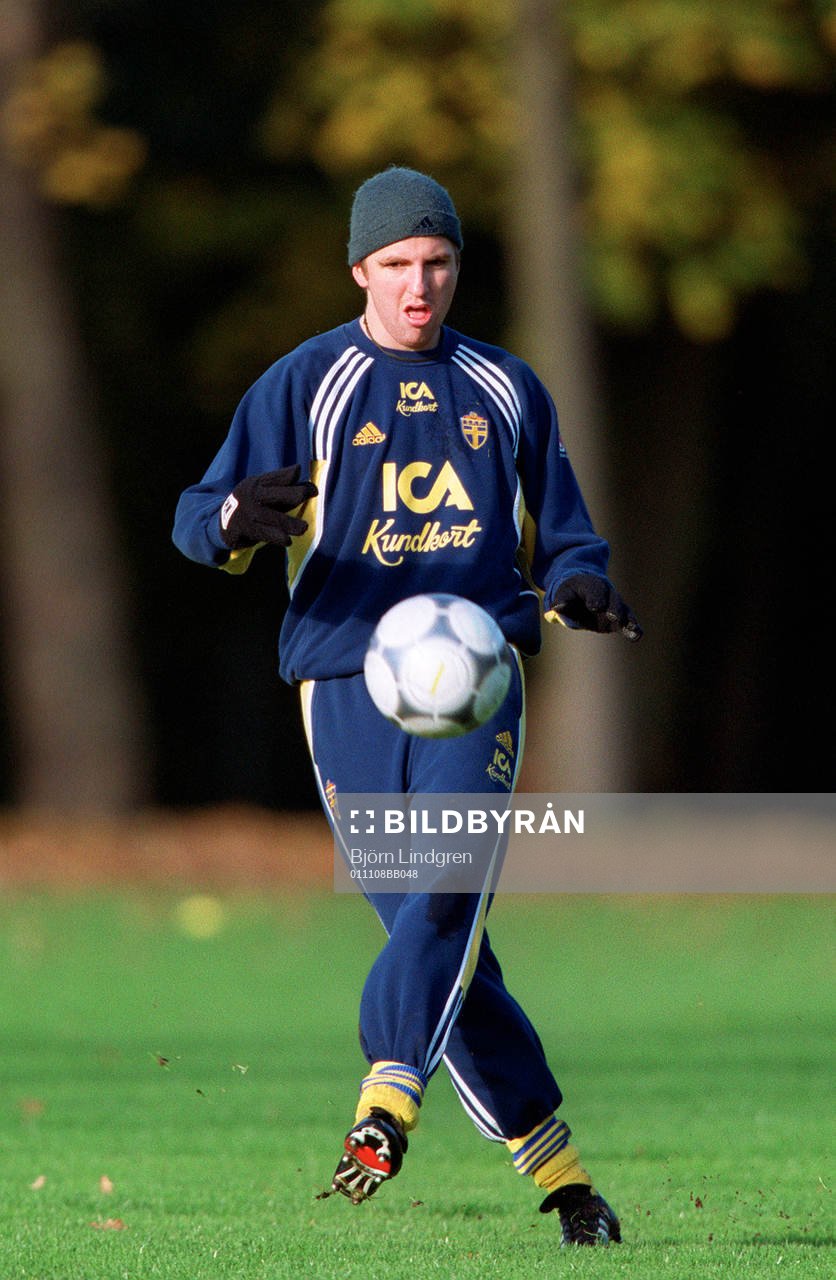 Fotboll, Sverige, U21, Träning, Nils-Eric Johansson