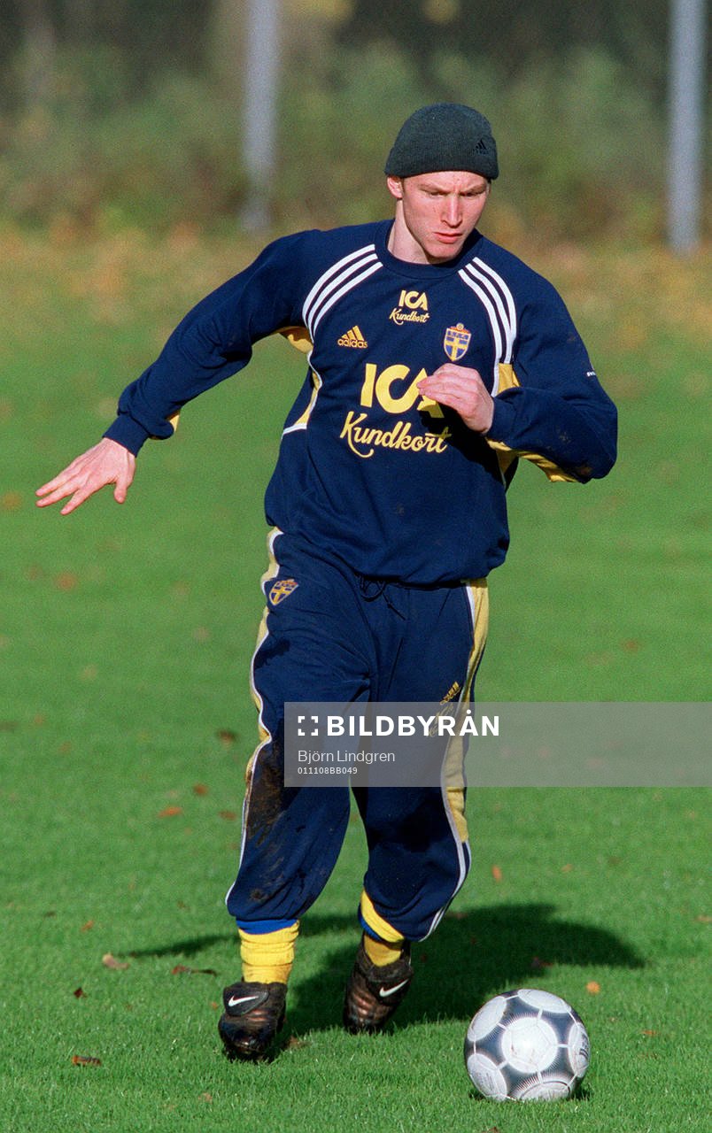 Fotboll, Sverige, U21, Träning, Kim Källström