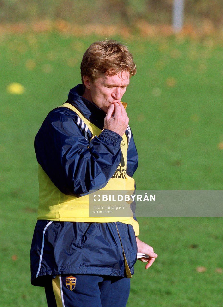 Fotboll, Sverige, U21, Träning, Göran Göransson