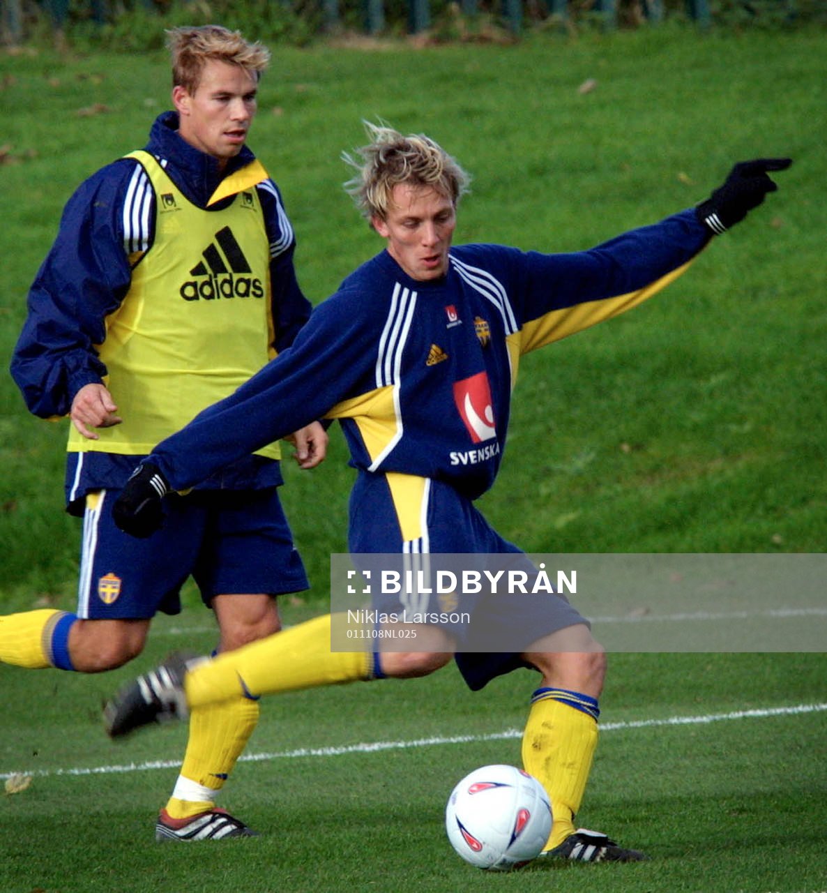 Fotboll, Erik Edman och Niclas Alexandersson