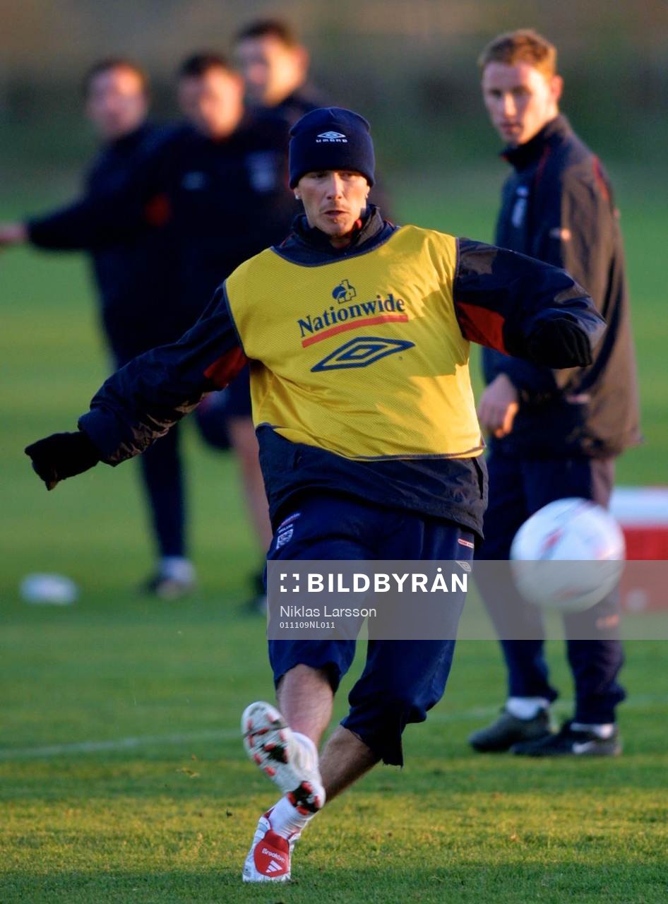 Fotboll, Englands träning, David Beckham