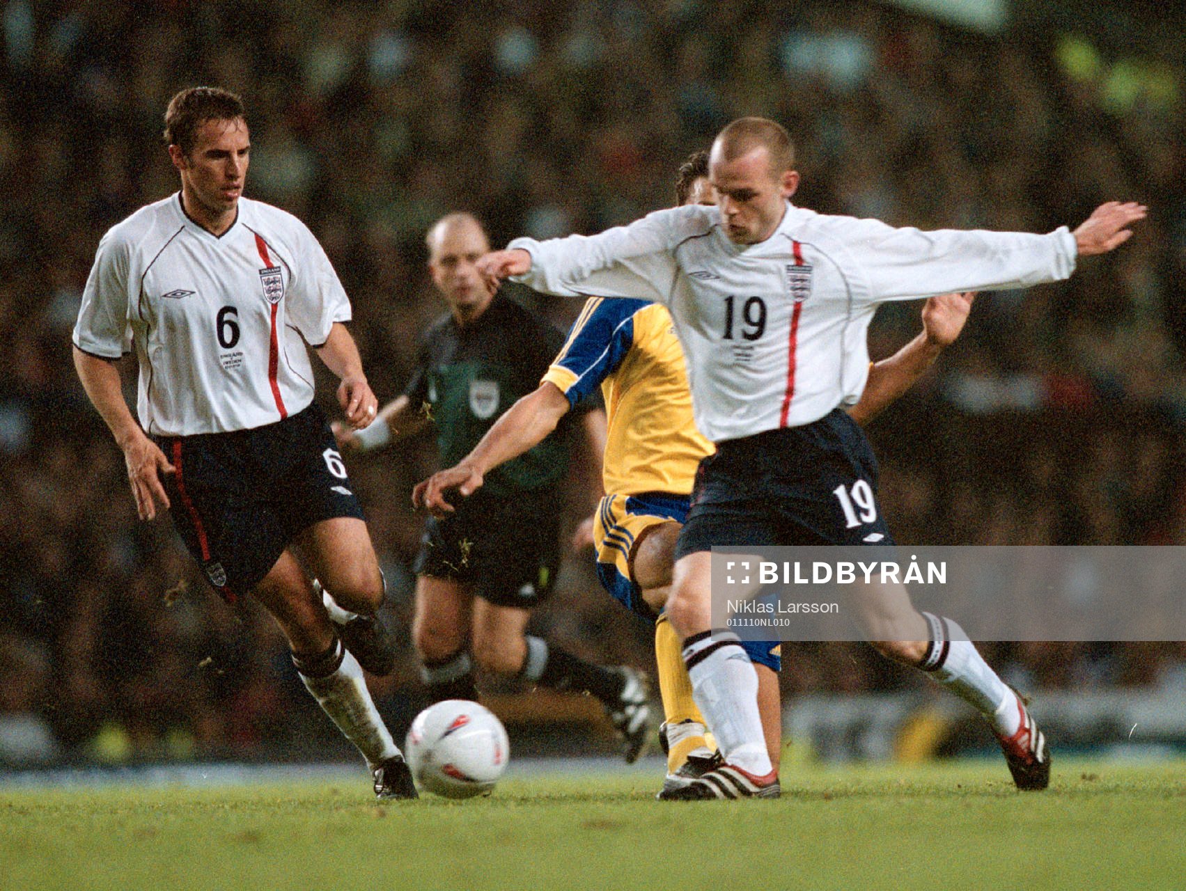Danny Murphy och Gareth Southgate, England