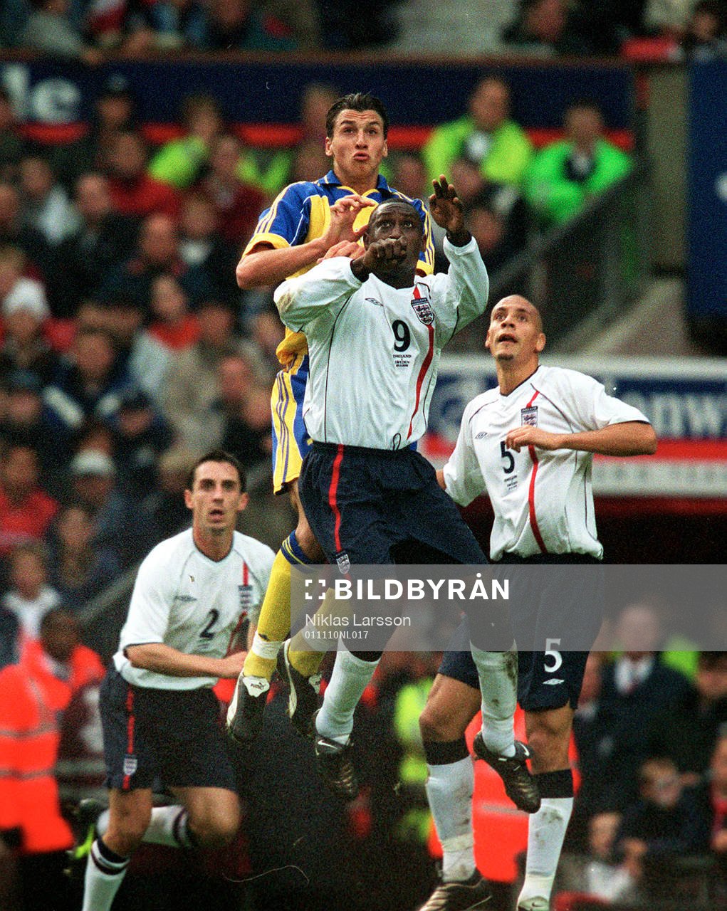 Zlatan Ibrahimovic, Sverige och Emile Heskey, England i