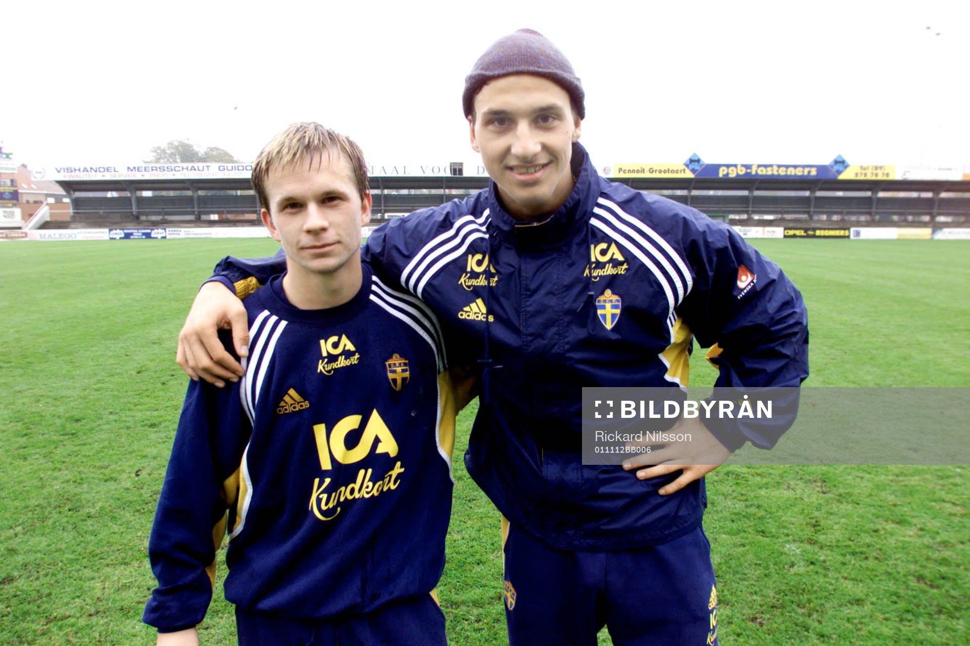 Fotboll, U21, Tobias Linderoth och Zlatan Ibrahimovic
