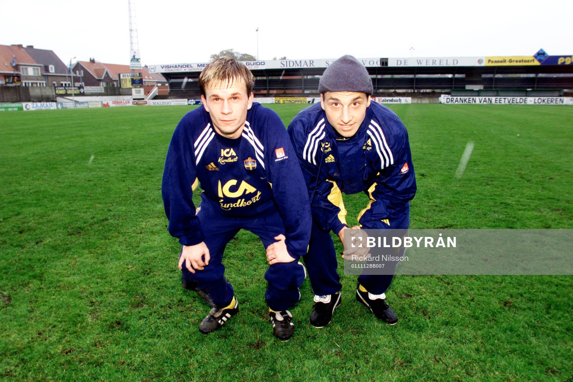 Fotboll, U21, Tobias Linderoth och Zlatan Ibrahimovic