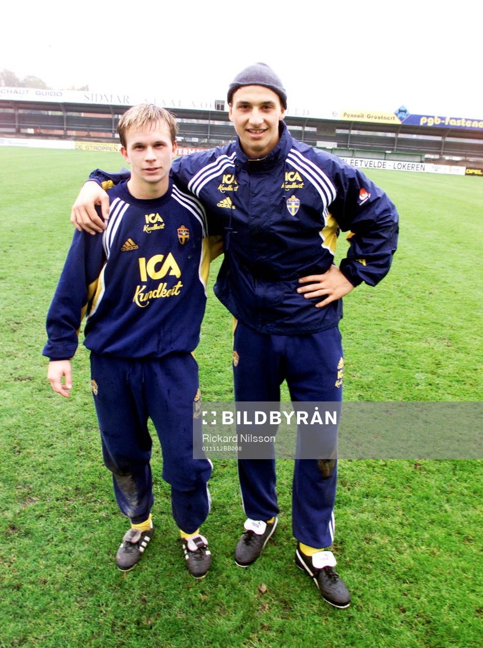 Fotboll, U21, Tobias Linderoth och Zlatan Ibrahimovic