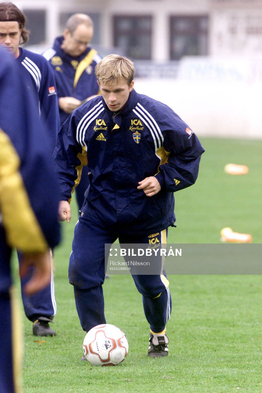 Fotboll, U21, EM-Kval, Förhands, Sverige, Tobias Linderoth