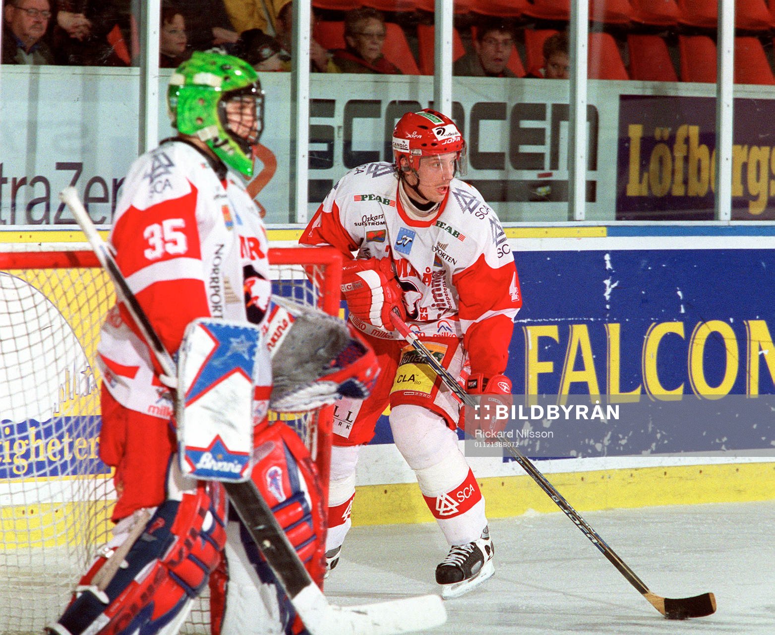 Tommi Rajamäki och Kimmo Kapanen, målvakt Timrå