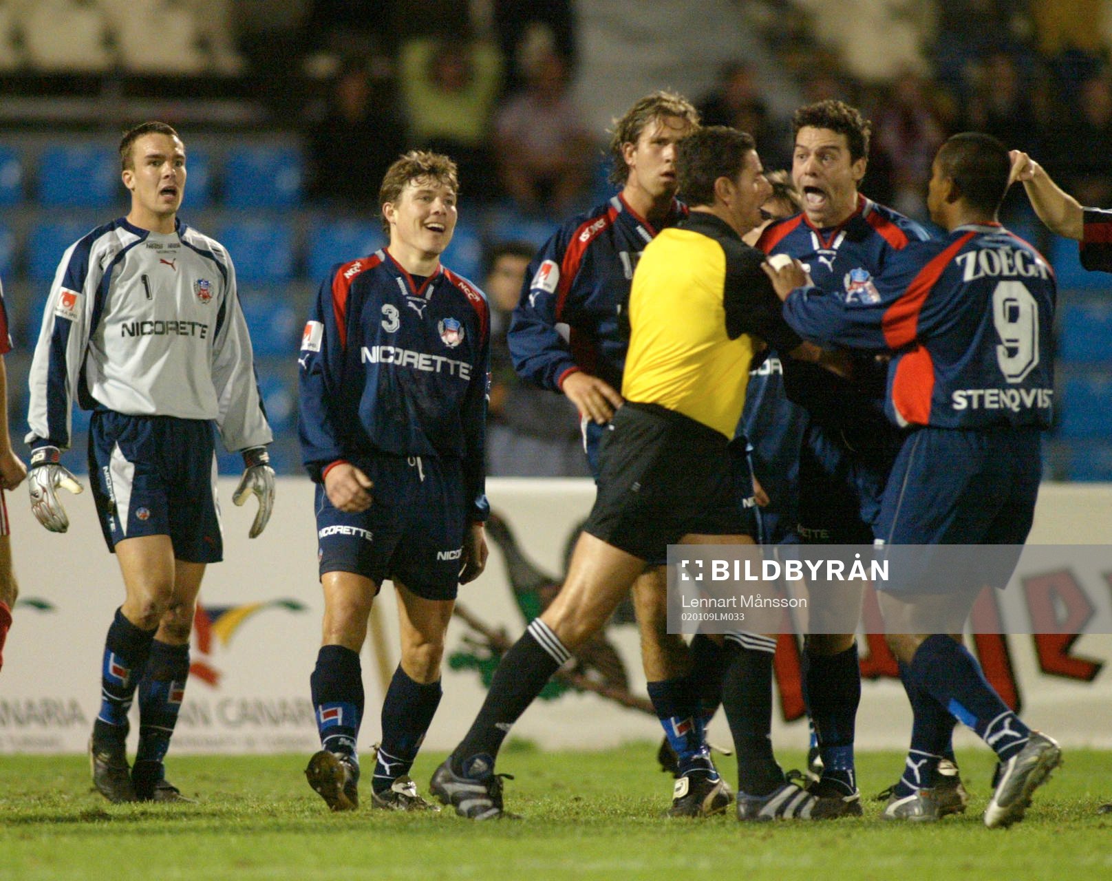 Fredrik Larsson, målvakt och Jozo Matovac, Helsingborg.